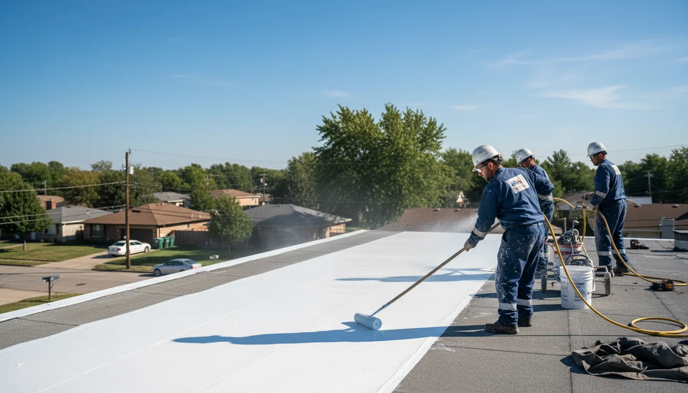 Commercial roof coating in Fairfax, OK near me